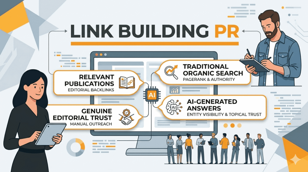 why use link building pr in seo and ai search seo